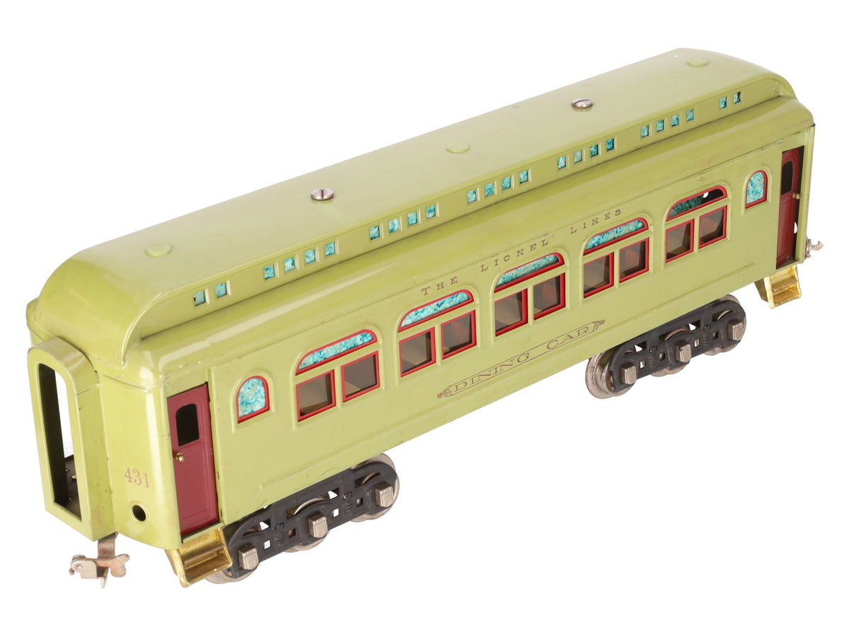 Lionel 431 Vintage Standard Lionel Lines Large Tinplate Dining Car/Box