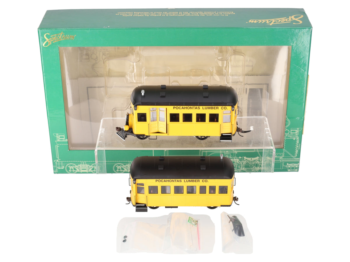 Bachmann 28460 On30 Pocahontas Lumber Co. Railbus & Trailer w/DCC EX/Box
