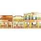Marx Vintage O 1950's Roy Rogers Mineral City Western Town Litho Storefront Set VG