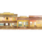 Marx Vintage O 1950's Roy Rogers Mineral City Western Town Litho Storefront Set