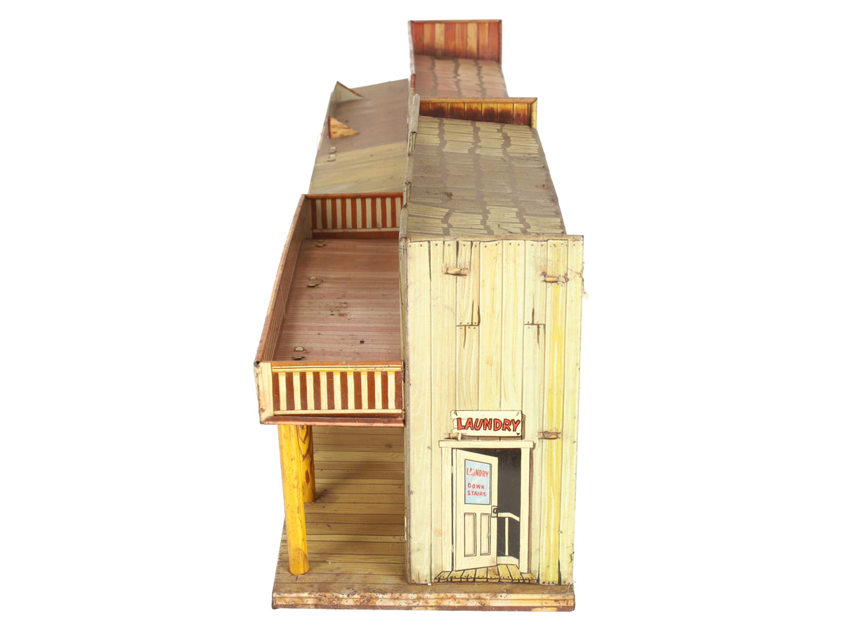 Marx Vintage O 1950's Roy Rogers Mineral City Western Town Litho Storefront Set
