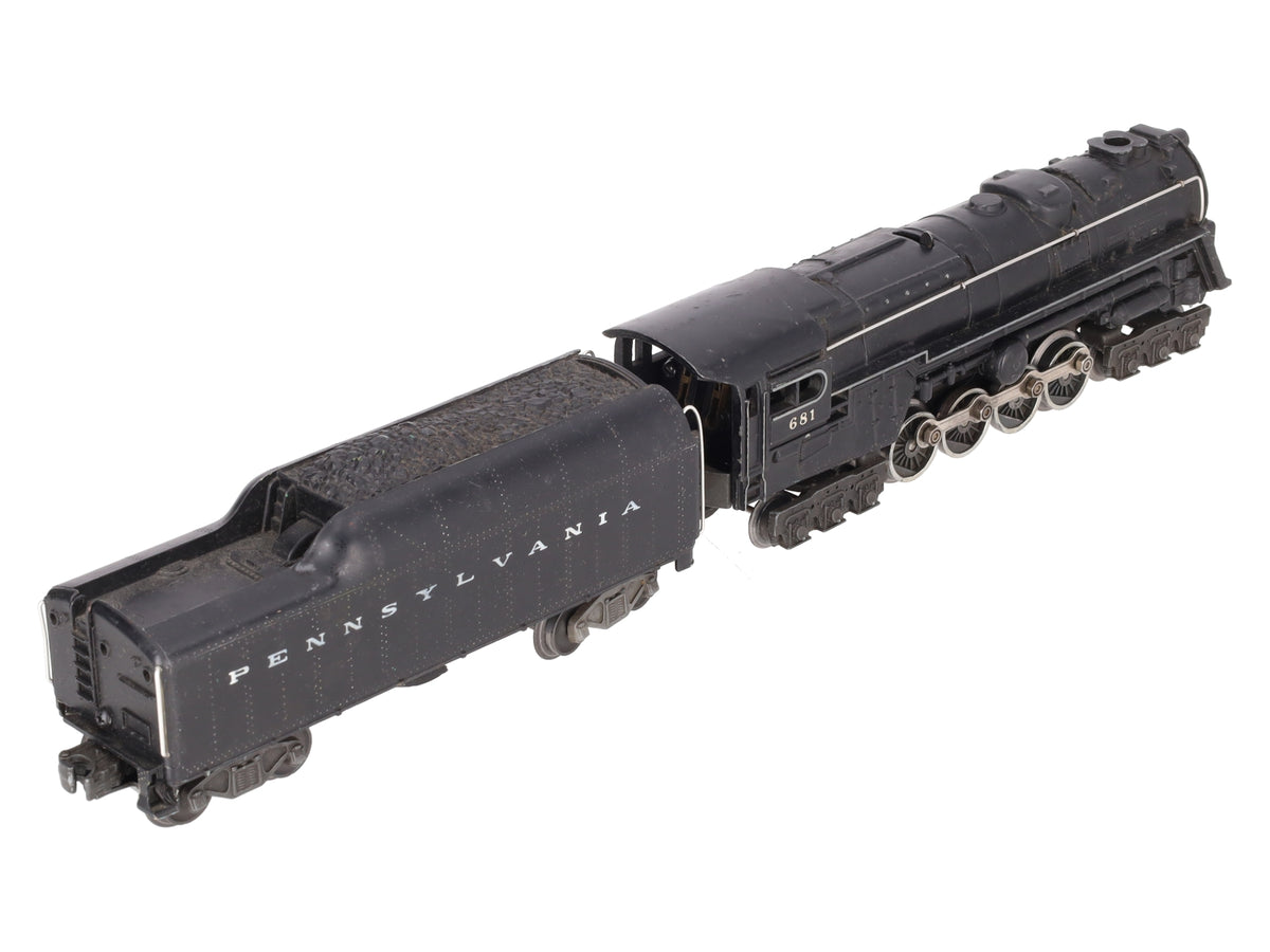 Lionel 681 Vintage O 6-8-6 Diecast S2 Steam Turbine Loco w/2046W-50 Tender