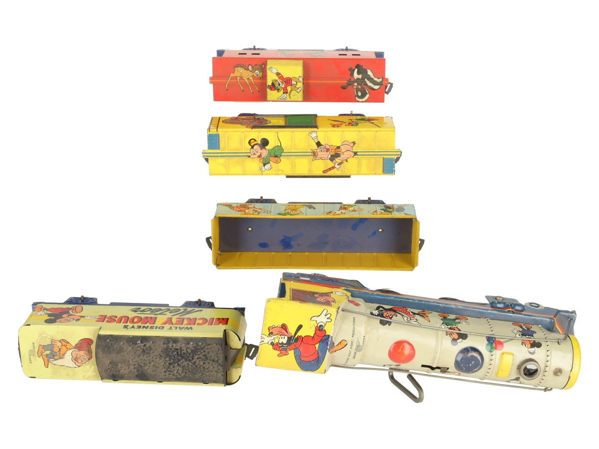 Marx Vintage O Prewar Wind-Up Disney Steam Freight Set VG