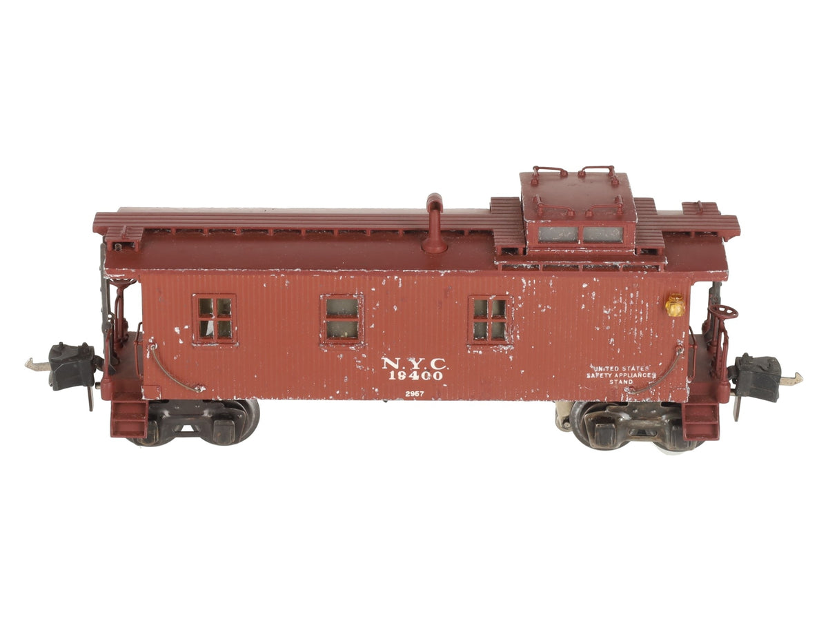 Lionel 2957 Vintage O Prewar NYC Diecast Metal Illuminated Caboose #19400