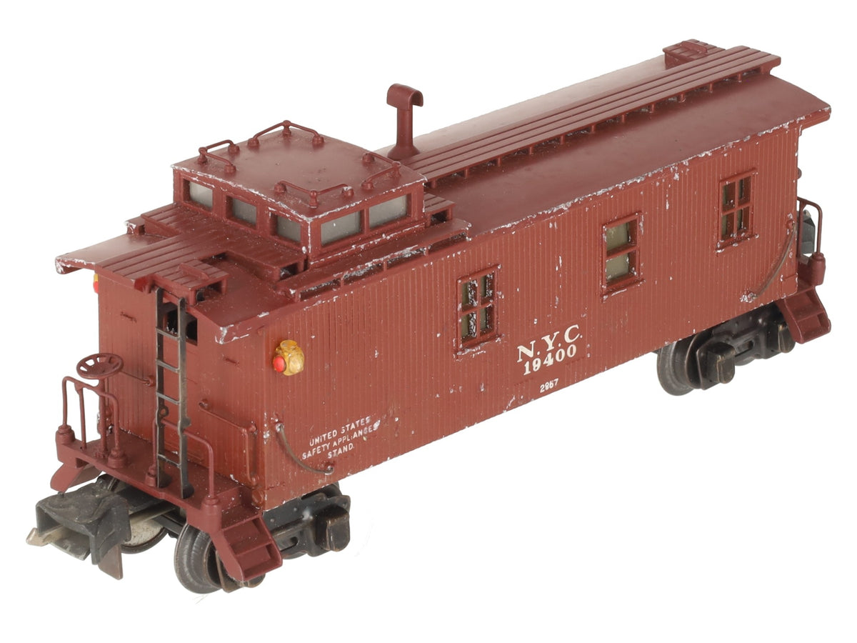 Lionel 2957 Vintage O Prewar NYC Diecast Metal Illuminated Caboose #19400