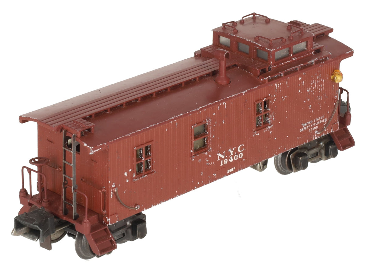 Lionel 2957 Vintage O Prewar NYC Diecast Metal Illuminated Caboose #19400