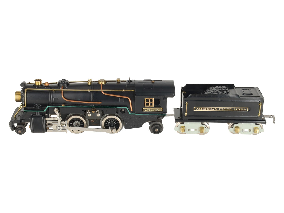 American Flyer 3322 Vintage O Gauge 2-4-2 Steam Engine & Tender