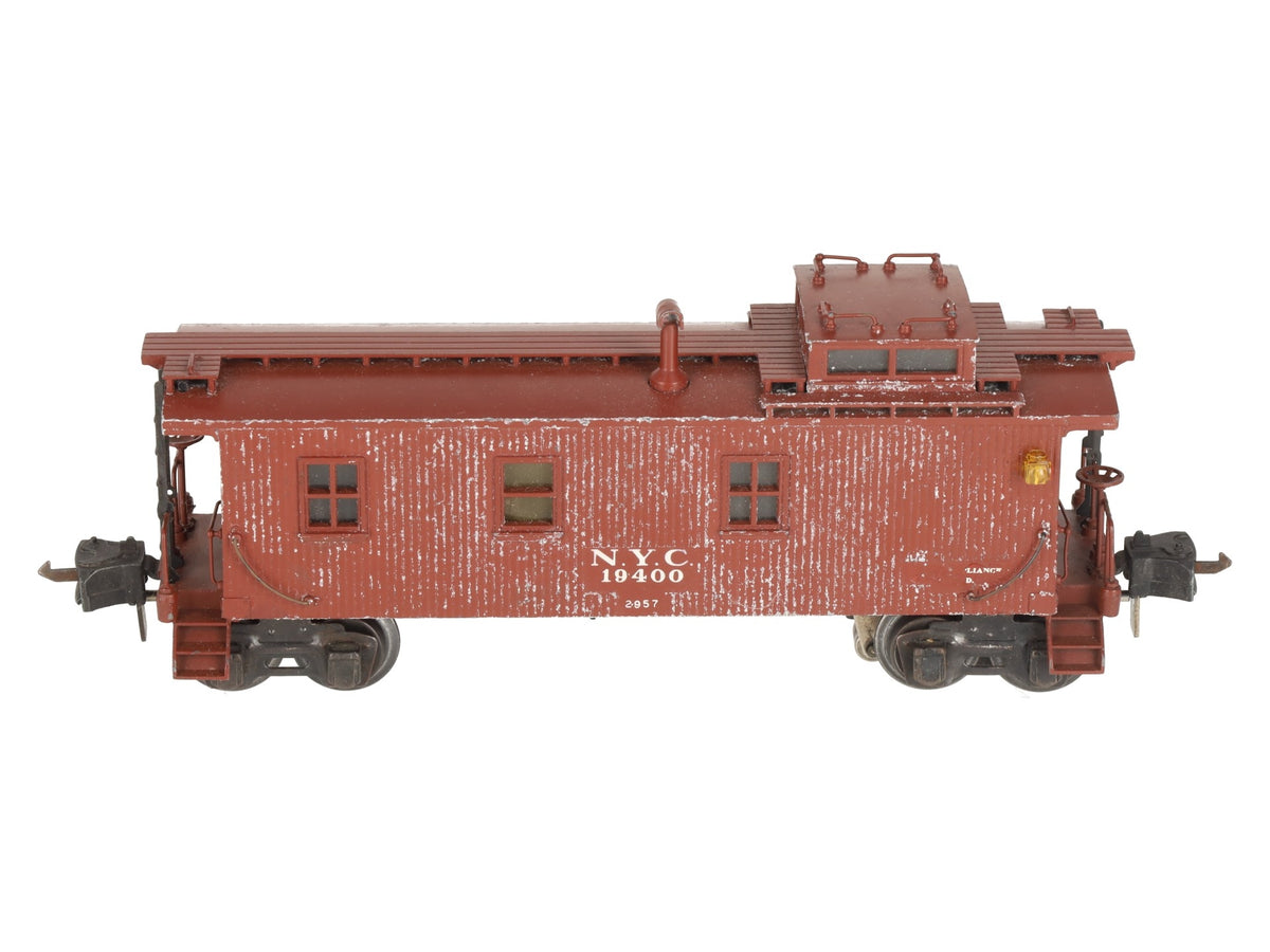 Lionel 2957 Vintage O Prewar NYC Diecast Metal Illuminated Caboose #19400