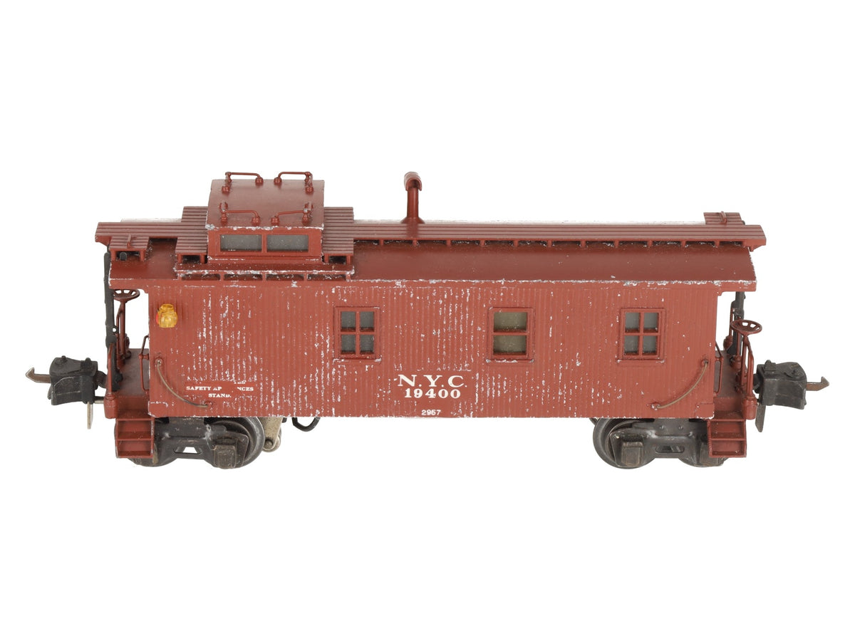 Lionel 2957 Vintage O Prewar NYC Diecast Metal Illuminated Caboose #19400