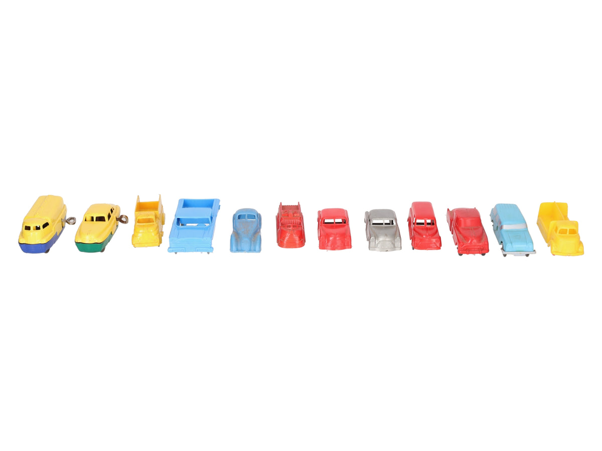 Marx & Other Vintage Wind-Up Plastic Cars & Various Vehicles [12] VG