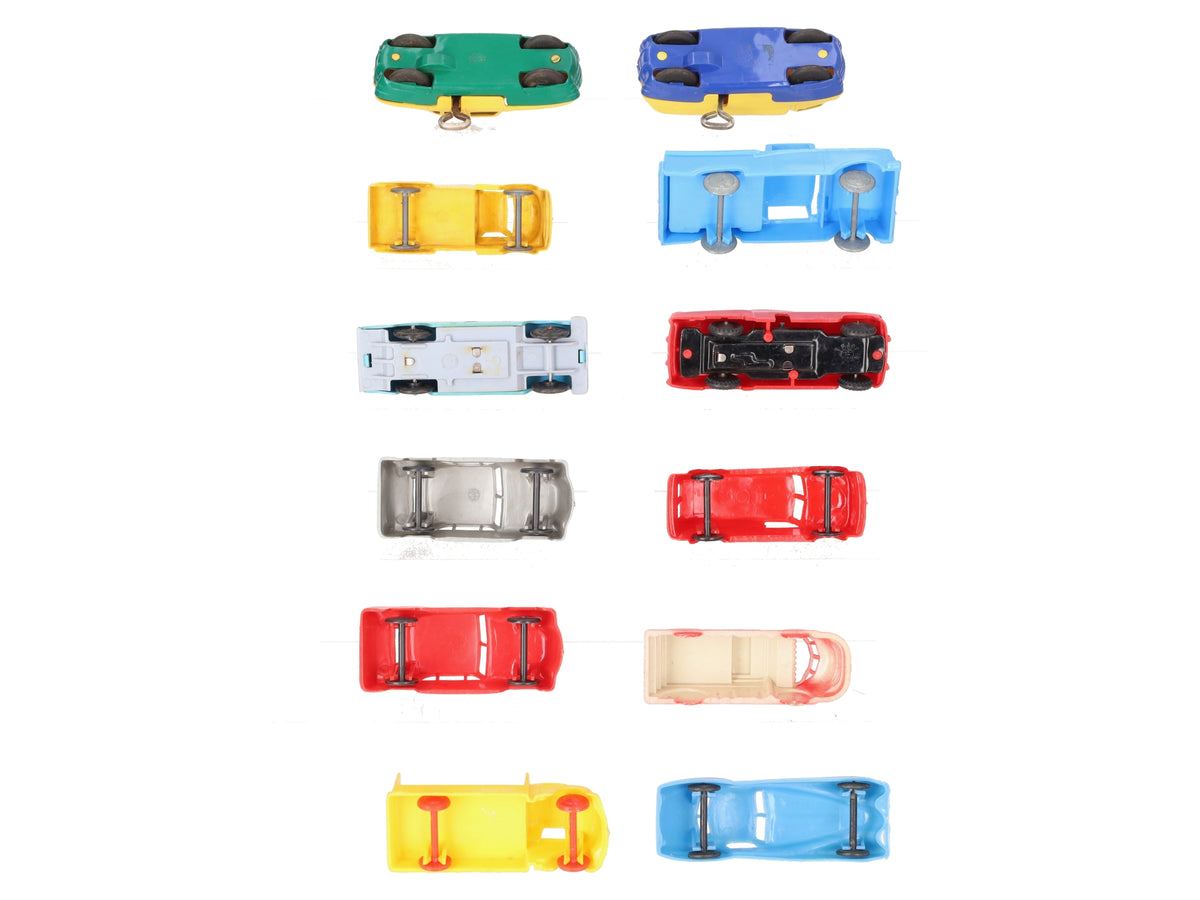 Marx & Other Vintage Wind-Up Plastic Cars & Various Vehicles [12] VG
