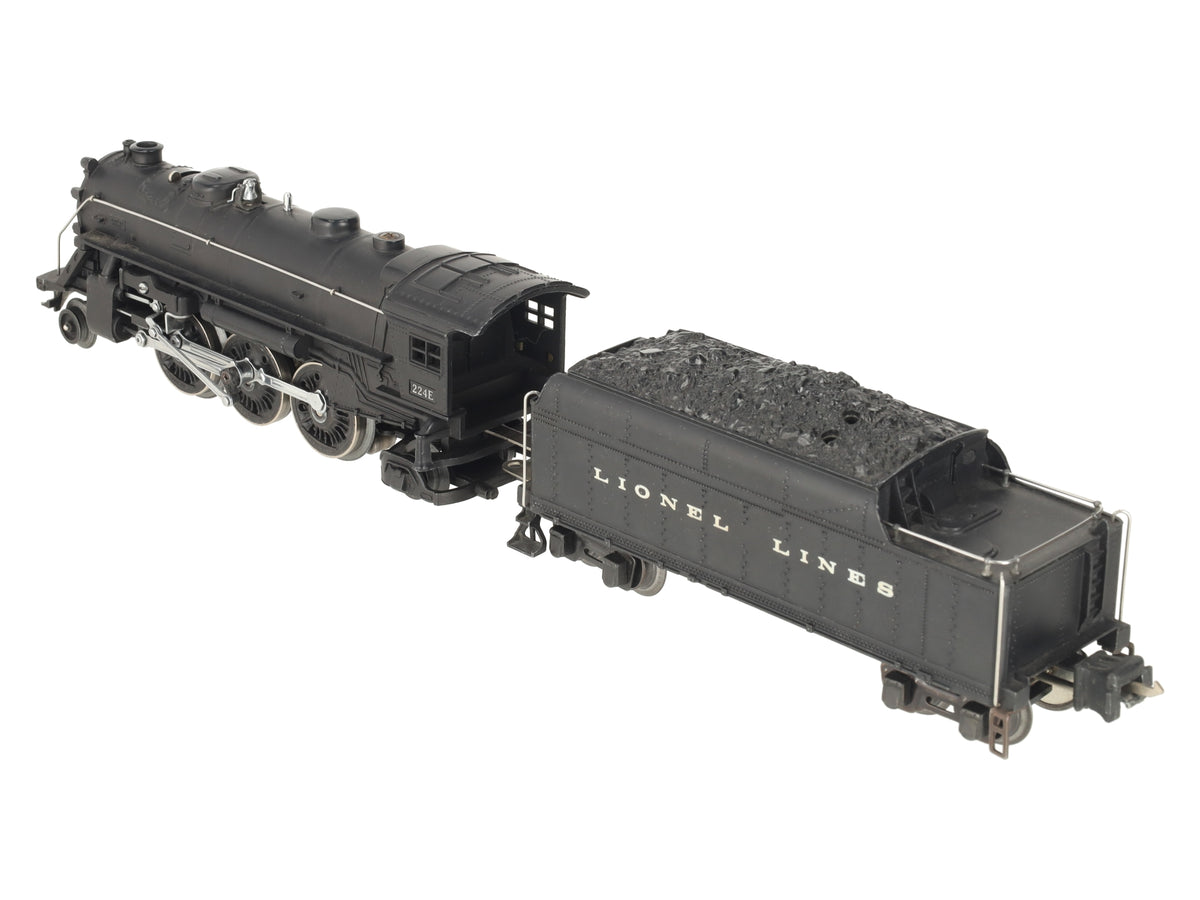Lionel 224E Vintage O Gauge Diecast 2-6-2 Steam Locomotive & Tender 2224W