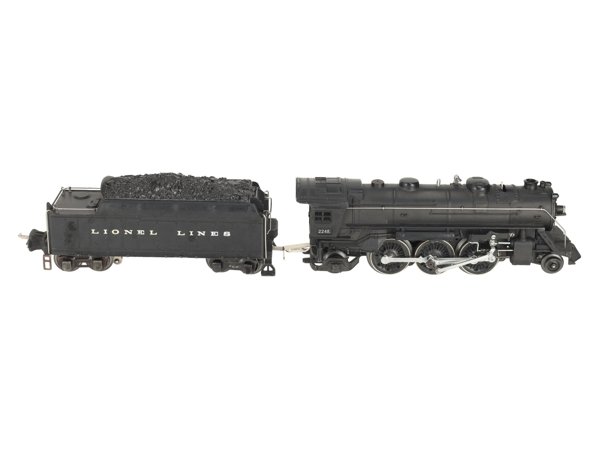 Lionel 224E Vintage O Gauge Diecast 2-6-2 Steam Locomotive & Tender 2224W