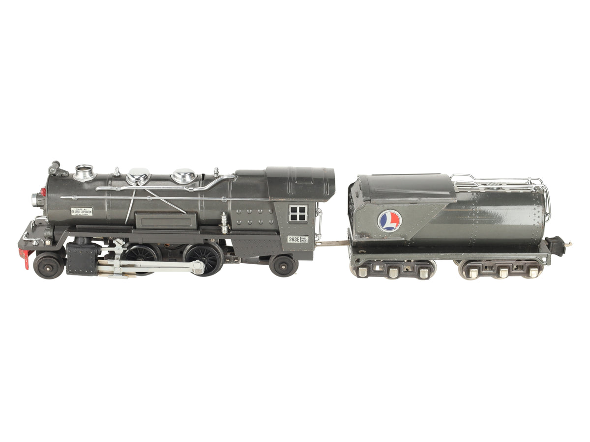 Lionel 263E Vintage O Prewar Tinplate Steam Locomotive & Tender