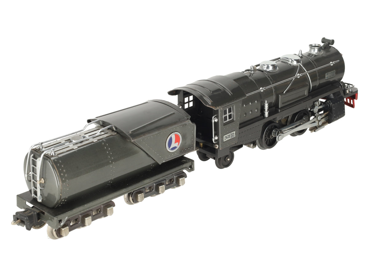 Lionel 263E Vintage O Prewar Tinplate Steam Locomotive & Tender