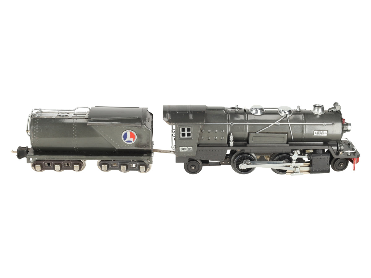 Lionel 263E Vintage O Prewar Tinplate Steam Locomotive & Tender