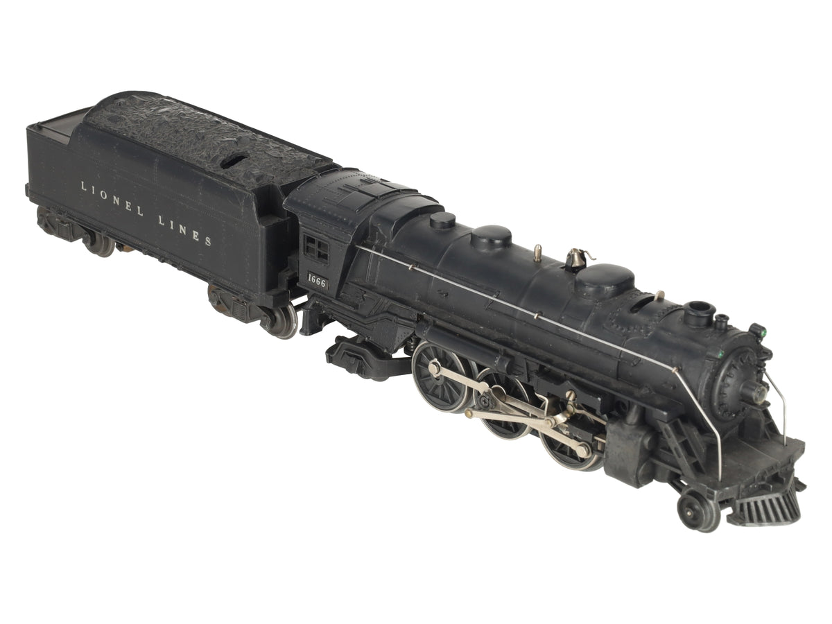 Lionel 1666 Vintage O 2-6-2 Diecast Steam Locomotive & Tender VG