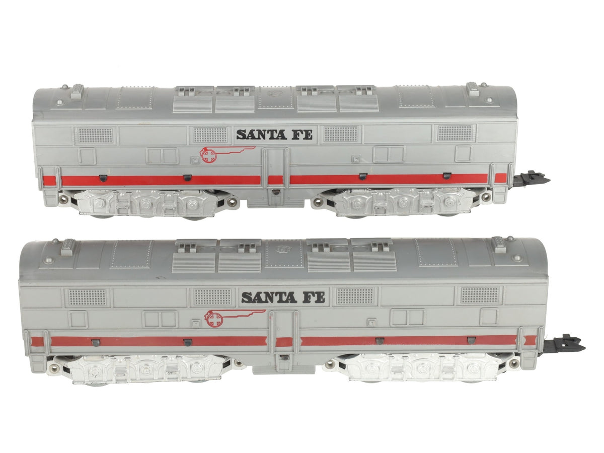 Marx Vintage O Santa Fe Non-Powered B Units (2) EX