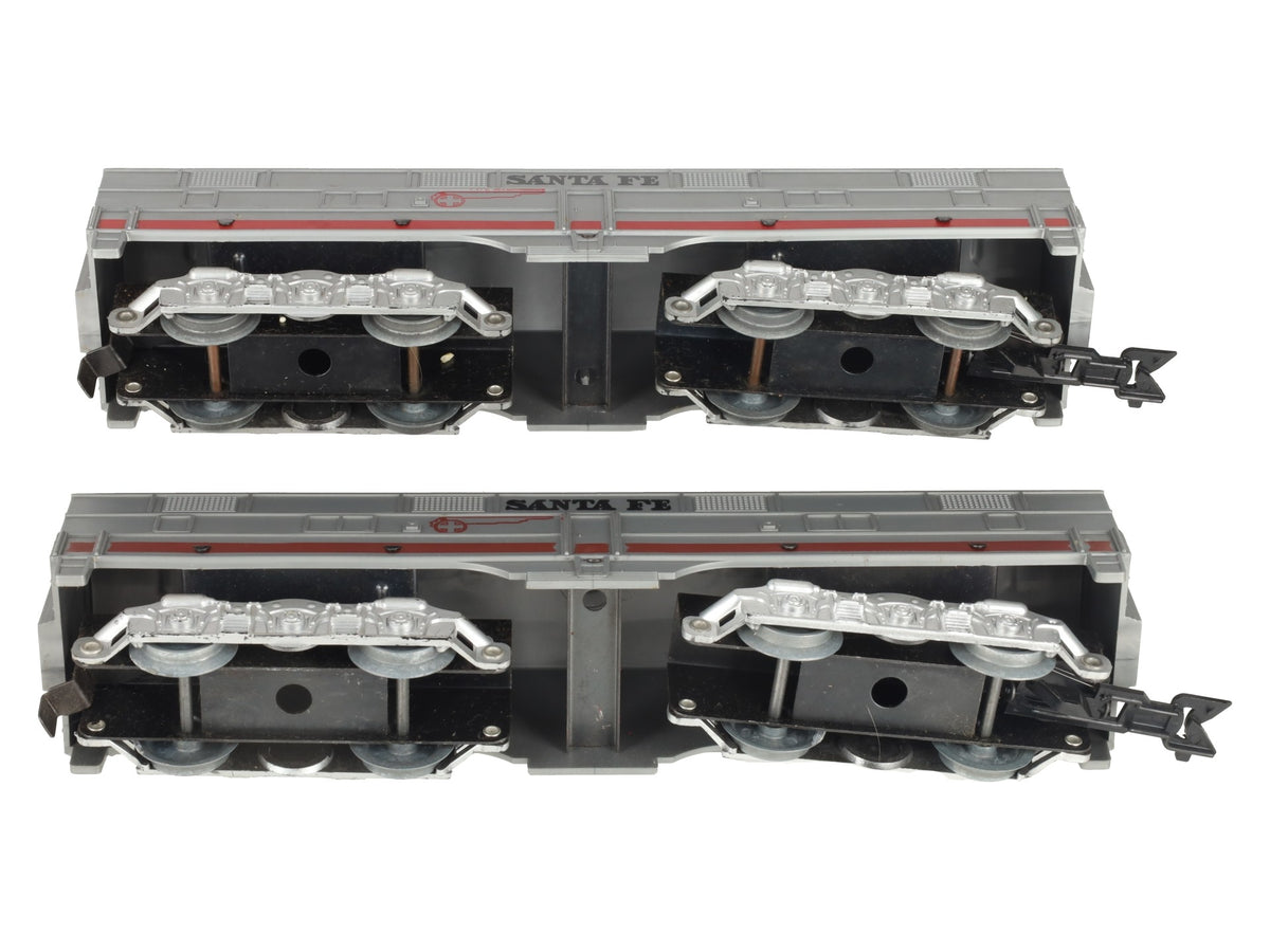 Marx Vintage O Santa Fe Non-Powered B Units (2) EX