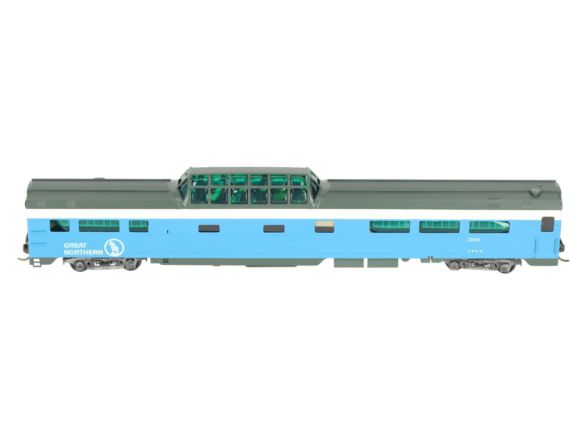 Soho 1405 HO BRASS Great Northern Dome-Coach Passenger Car #1334 - Painted