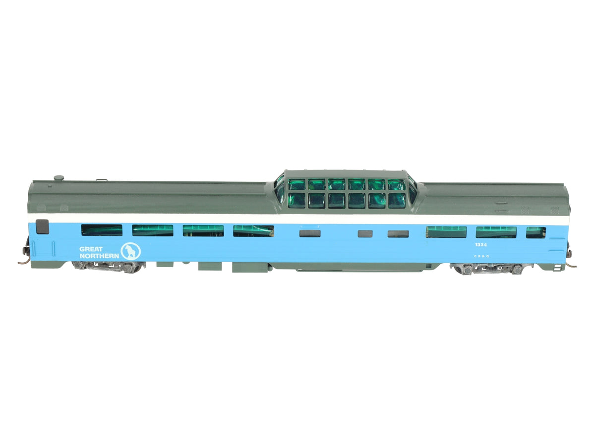 Soho 1405 HO BRASS Great Northern Dome-Coach Passenger Car #1334 - Painted