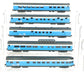 Westside Model Co HO BRASS Great Northern Five Car Passenger Car Set/Box