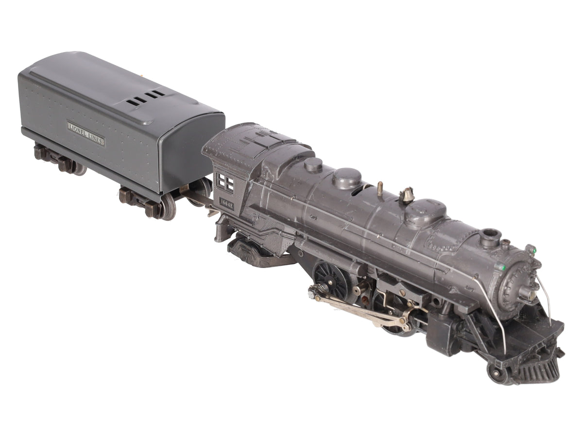 Lionel 1664E Vintage O 2-4-2 Lionel Lines Steam Locomotive and Tender - Gray