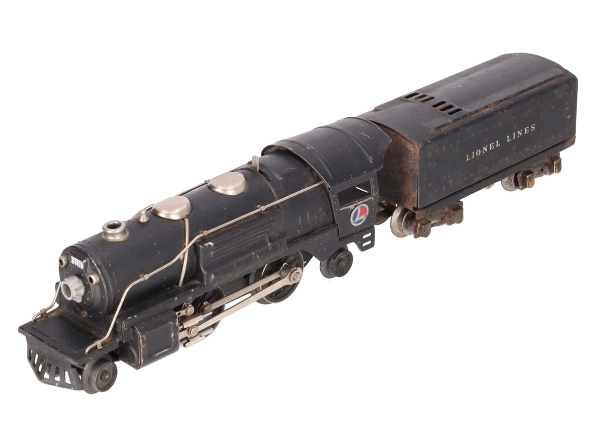 Lionel 259E Vintage O Prewar 2-4-2 Streamlined Steam Locomotive & 2689W Tender VG