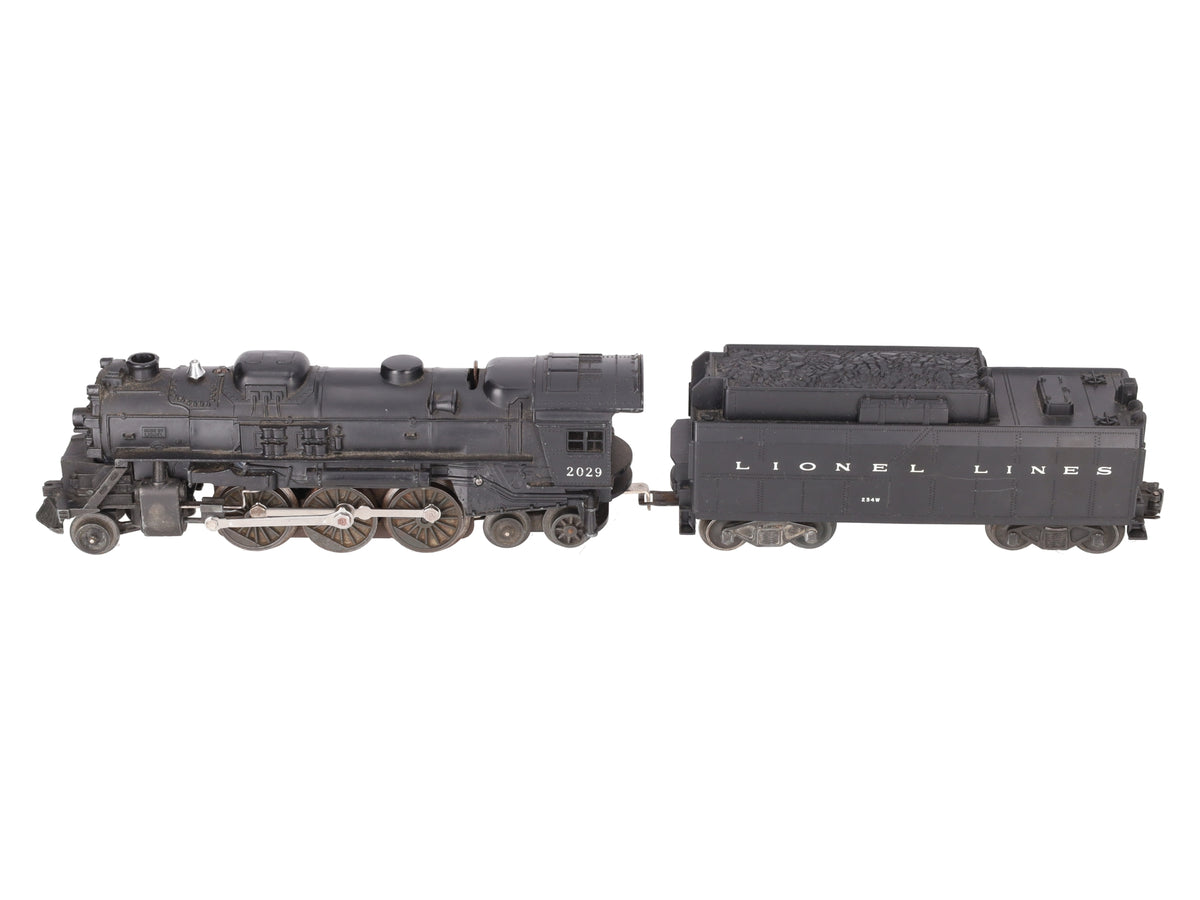 Lionel 2029 Vintage O 2-6-4 Diecast Steam Locomotive w/234W Tender EX