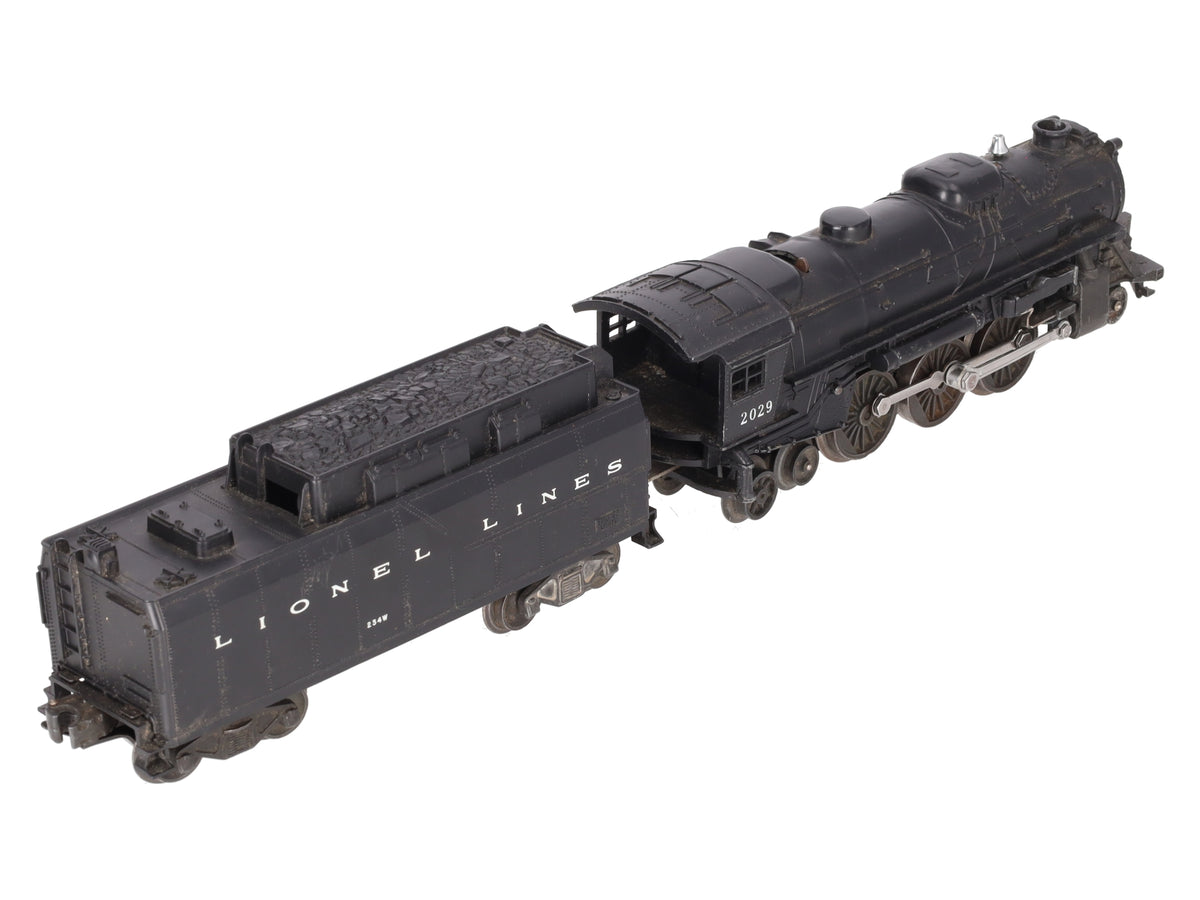 Lionel 2029 Vintage O 2-6-4 Diecast Steam Locomotive w/234W Tender EX