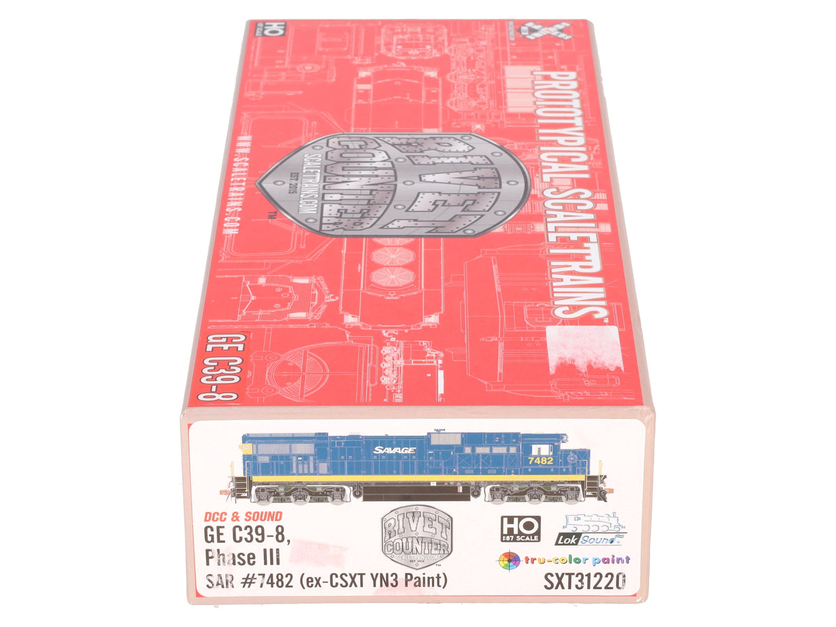 Scale Trains SXT31220 HO Custom SRL GE C39-8 Locomotive #3900 w/ DCC & Sound/Box