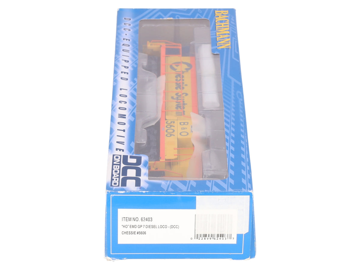 Bachmann 62403 HO Chessie System GP7 Diesel Locomotive #5606 w/ DCC