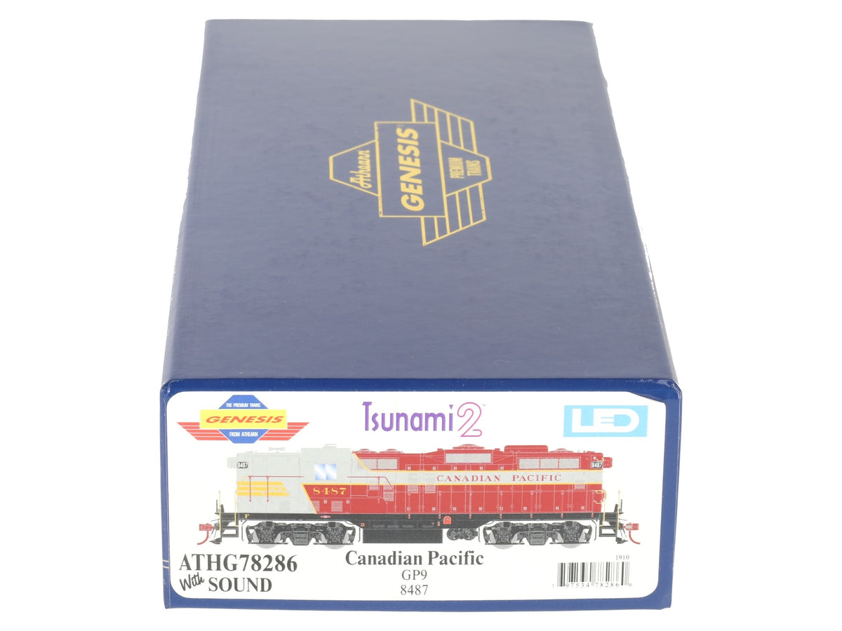 Athearn G78286 HO Canadian Pacific GP9 Diesel Locomotive #8487 w/DCC & Sound LN/Box