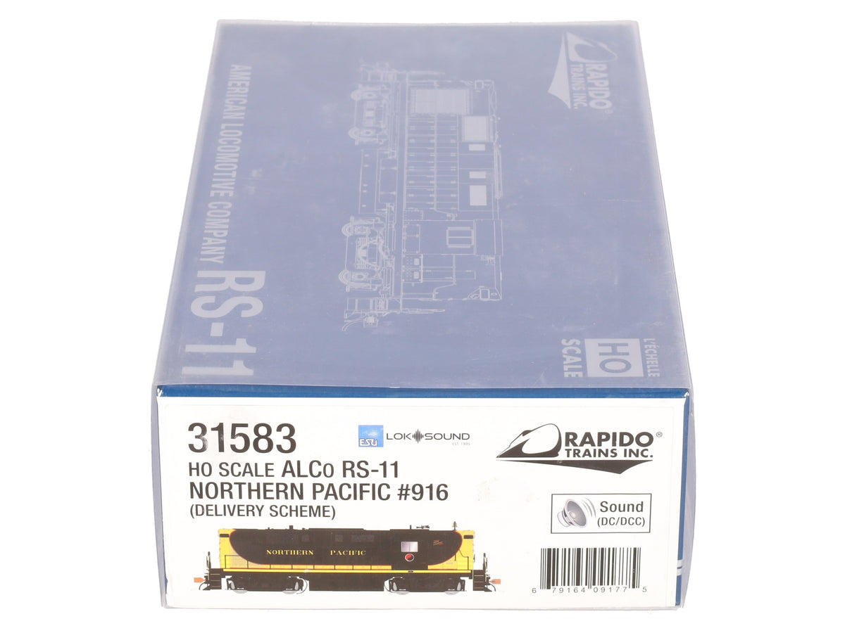 Rapido Trains 31583 HO Scale NP Alco RS-11 Diesel Locomotive #916 w/ DCC/Sound LN/Box