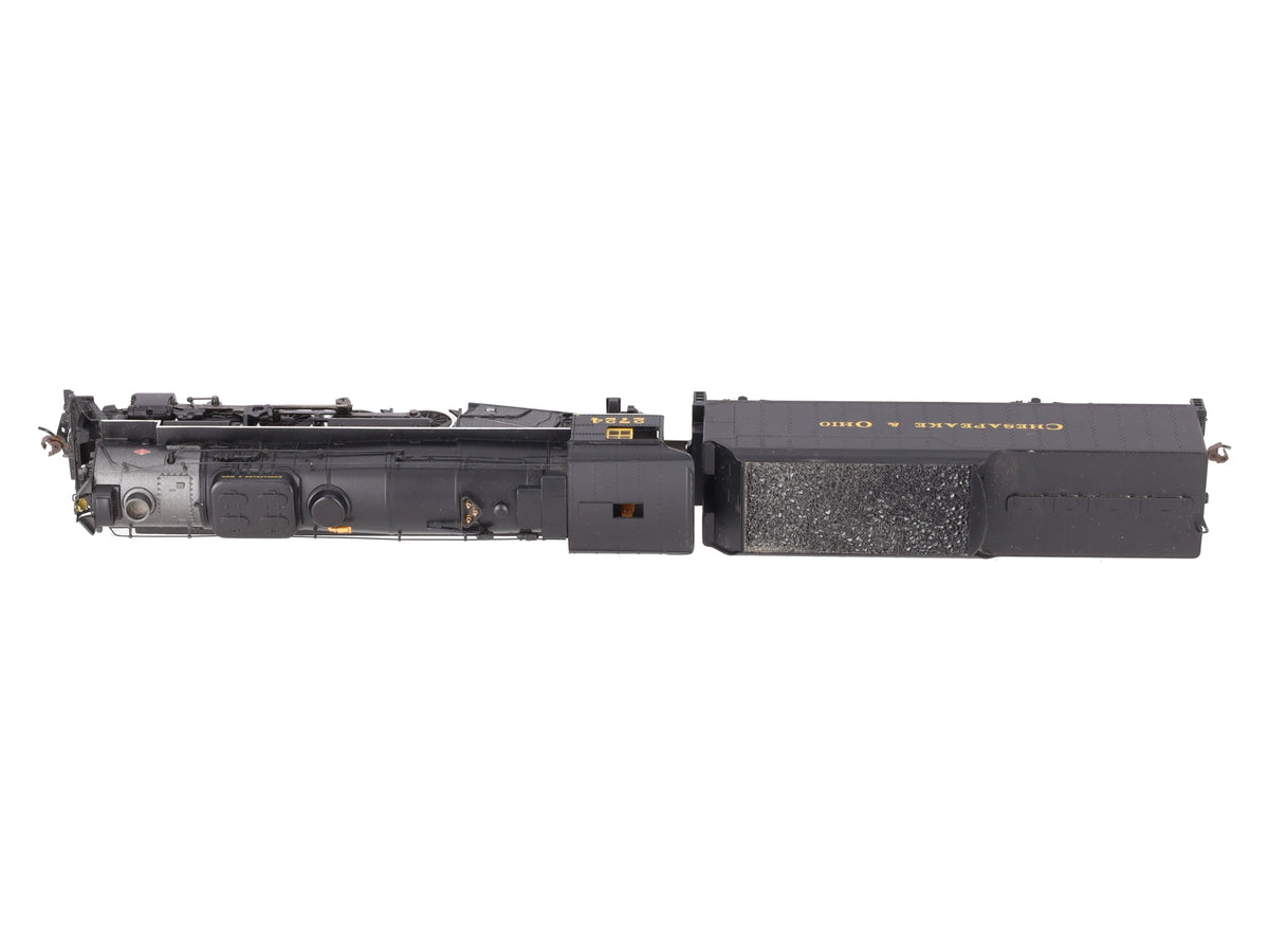 Bachmann 50904 HO Chesapeake & Ohio Kanawha 2-8-4 Berkshire Tender #2724 w/DCC EX/Box