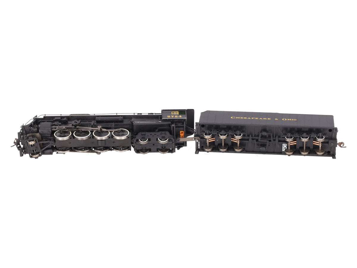 Bachmann 50904 HO Chesapeake & Ohio Kanawha 2-8-4 Berkshire Tender #2724 w/DCC EX/Box