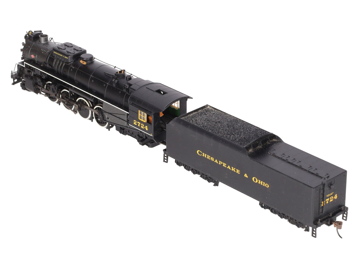 Bachmann 50904 HO Chesapeake & Ohio Kanawha 2-8-4 Berkshire Tender #2724 w/DCC EX/Box