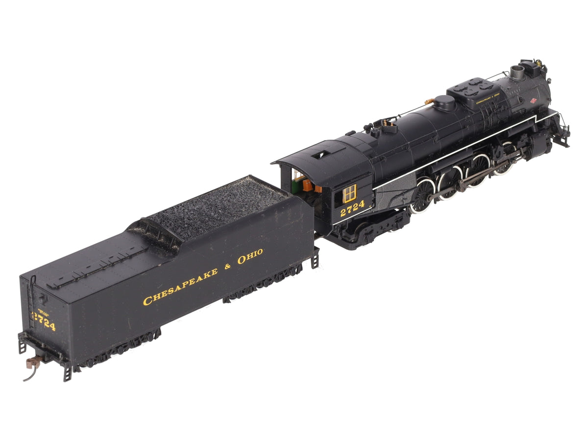 Bachmann 50904 HO Chesapeake & Ohio Kanawha 2-8-4 Berkshire Tender #2724 w/DCC EX/Box