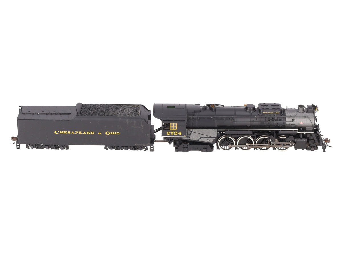 Bachmann 50904 HO Chesapeake & Ohio Kanawha 2-8-4 Berkshire Tender #2724 w/DCC EX/Box