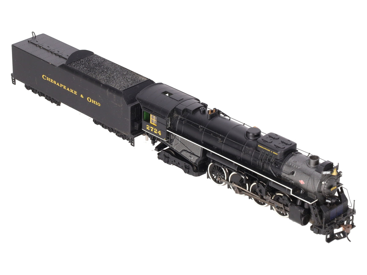Bachmann 50904 HO Chesapeake & Ohio Kanawha 2-8-4 Berkshire Tender #2724 w/DCC EX/Box