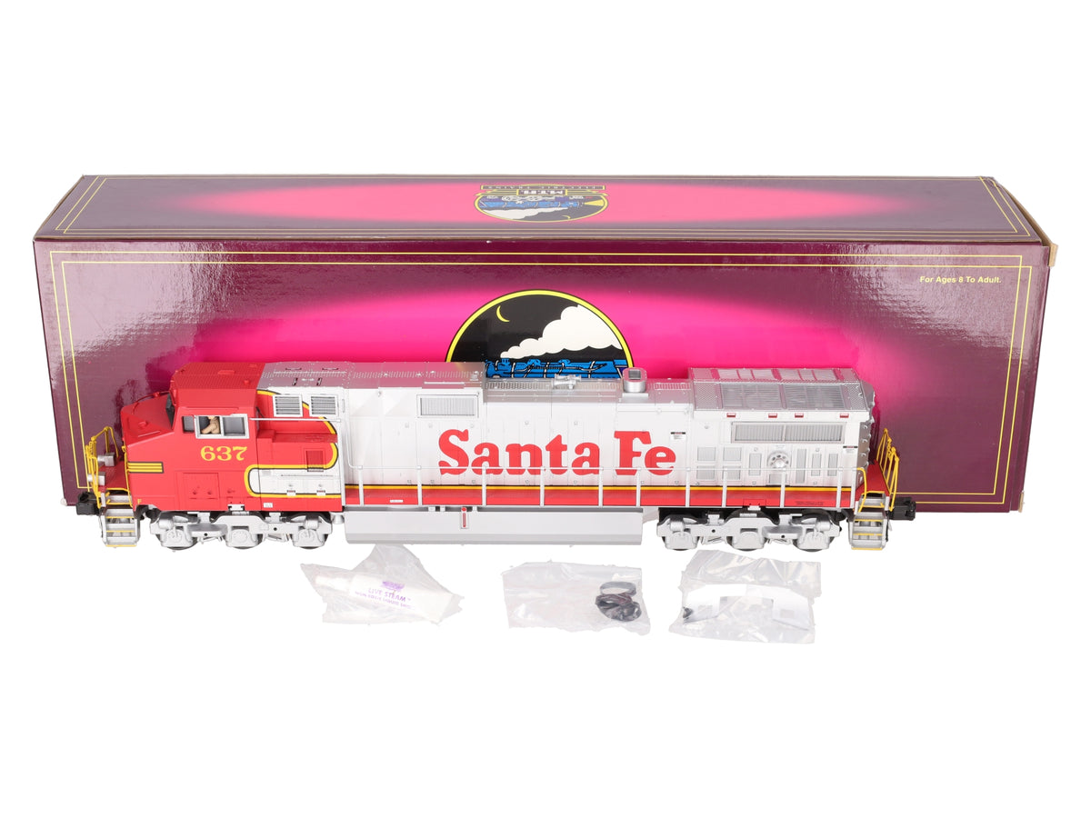 MTH 20-2431-1 O Gauge Santa Fe Dash-9 Diesel Locomotive #637 w/PS2 LN/Box