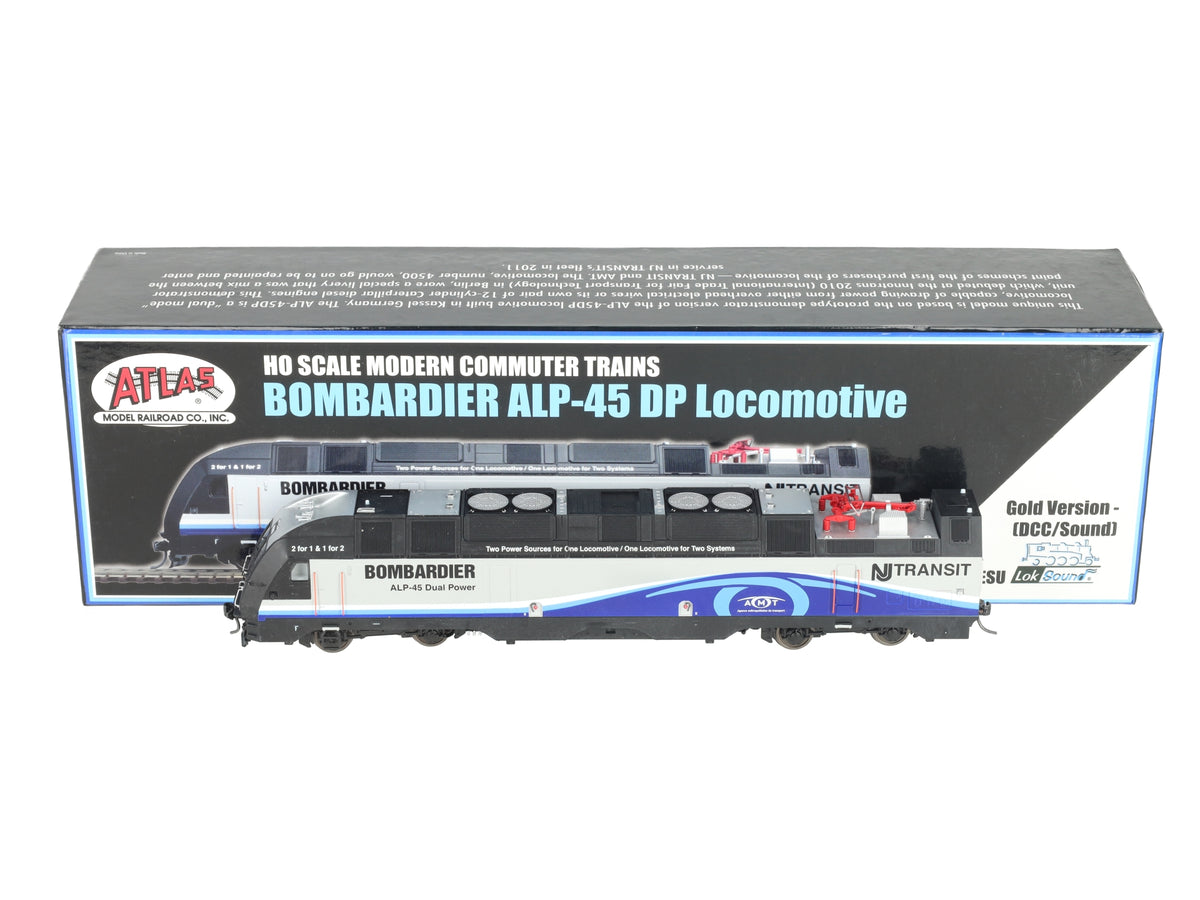 Atlas 10002669 HO Bombardier Demonstrator Gold ALP-45DP Locomotive #4500 EX/Box