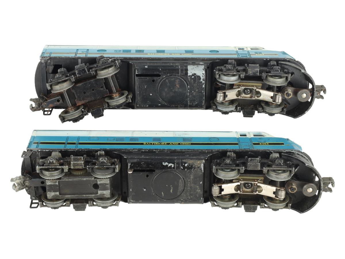 Lionel 6-8363/6-8364 O Gauge Baltimore & Ohio F3 AA Diesel Set