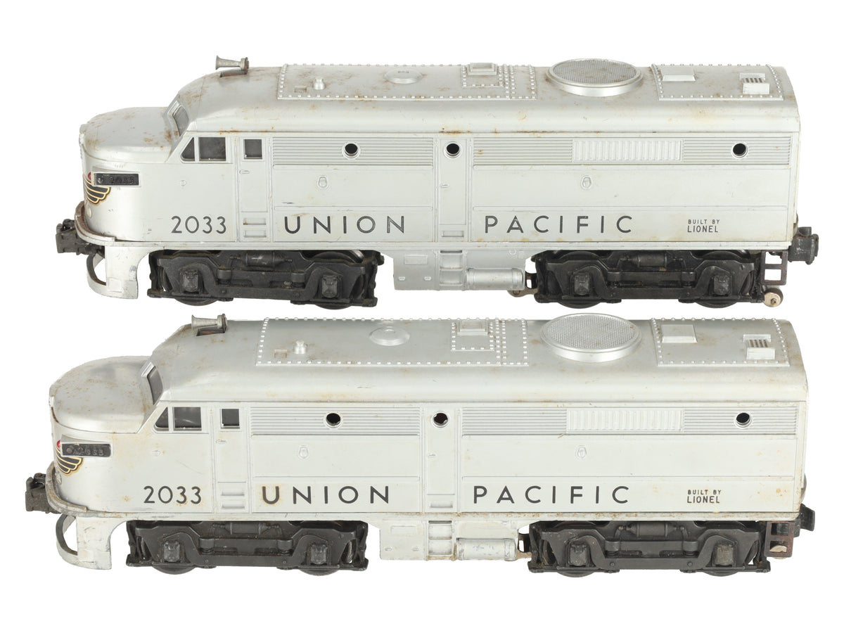 Lionel 2033 Vintage O Union Pacific Alco AA Diesel Locomotive Set