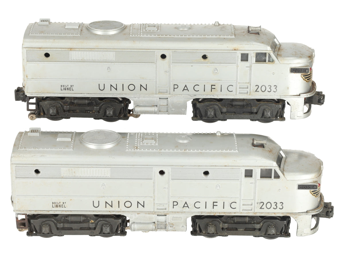 Lionel 2033 Vintage O Union Pacific Alco AA Diesel Locomotive Set