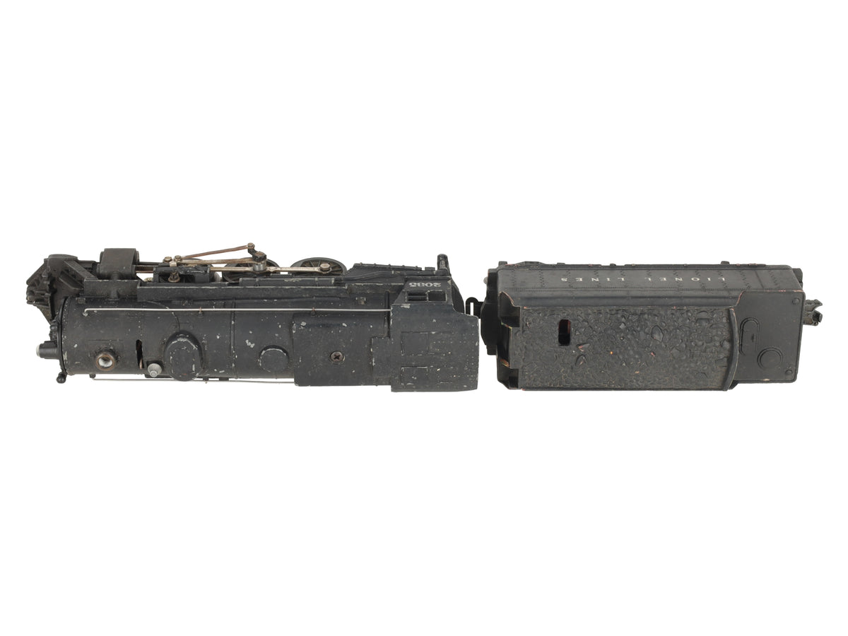Lionel 2035 Vintage O 2-6-4 Diecast Postwar Steam Locomotive with 6466W Tender VG