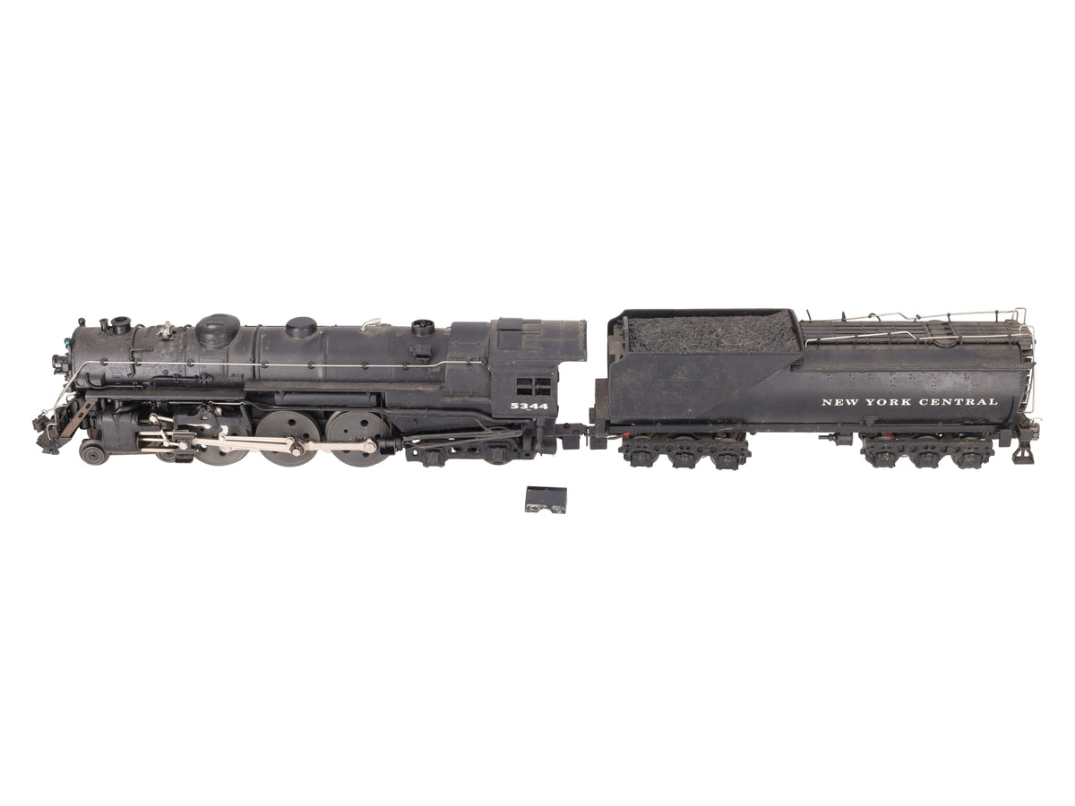 MTH 20-3323-1 O New York Central 4-6-4 J-1e PT Hudson Steam Engine w/PS2 #5344 VG