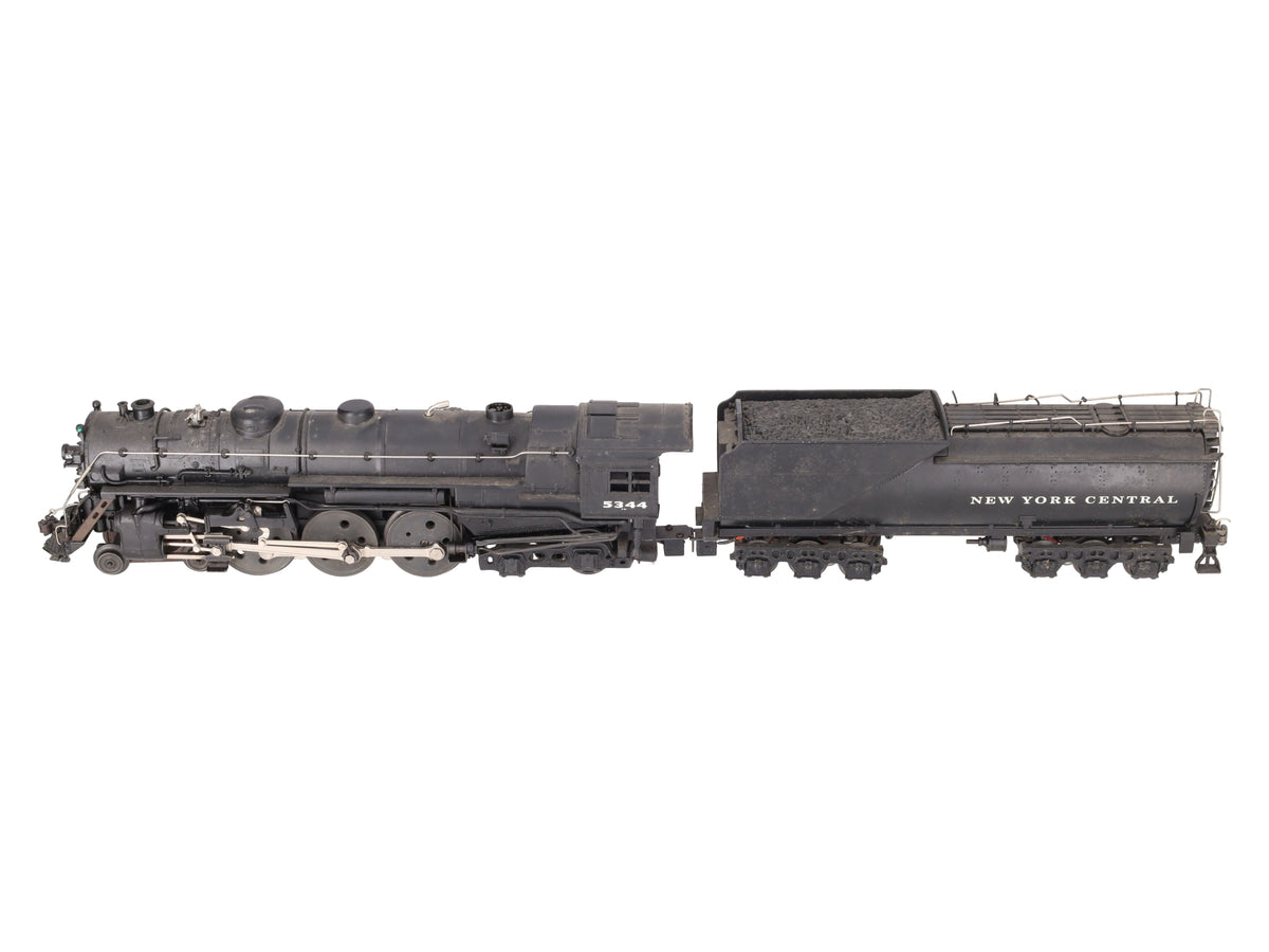 MTH 20-3323-1 O New York Central 4-6-4 J-1e PT Hudson Steam Engine w/PS2 #5344 VG