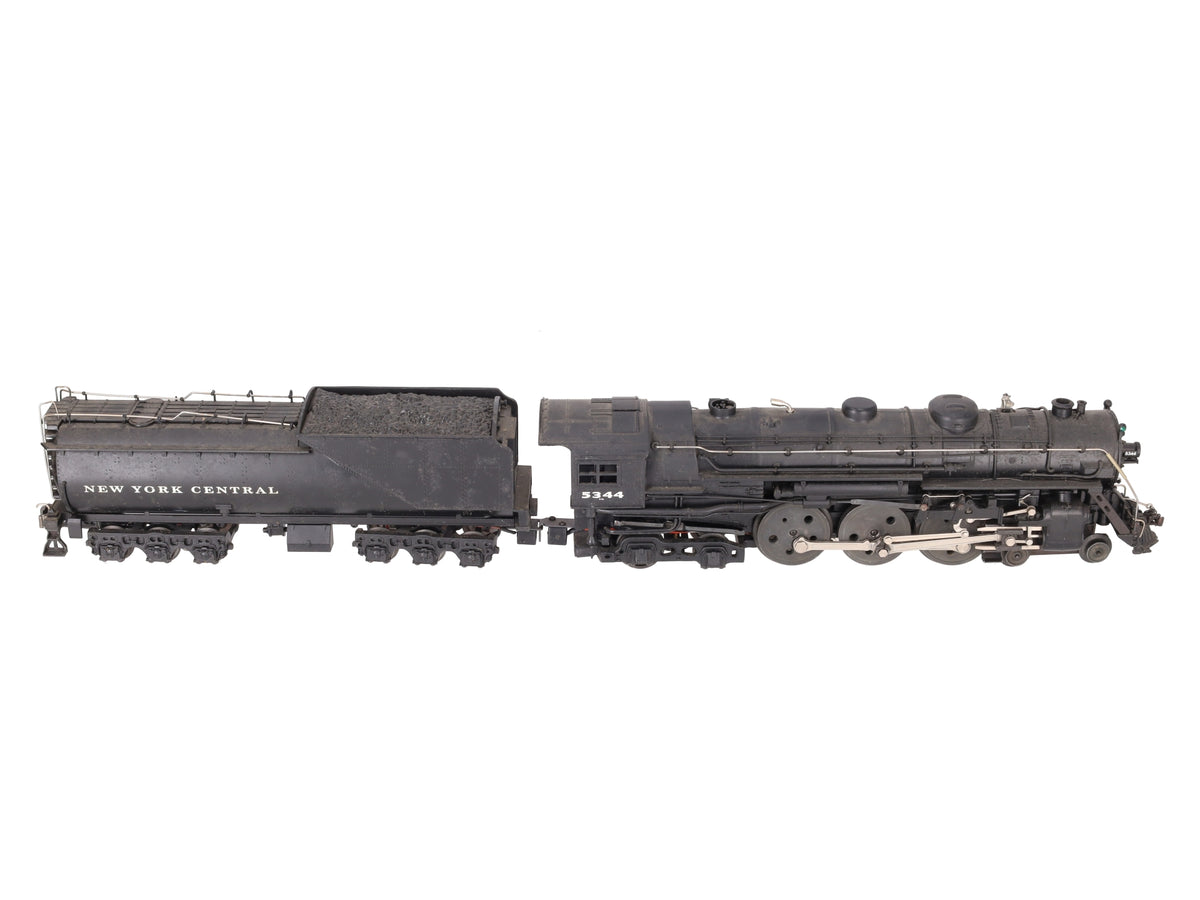 MTH 20-3323-1 O New York Central 4-6-4 J-1e PT Hudson Steam Engine w/PS2 #5344 VG