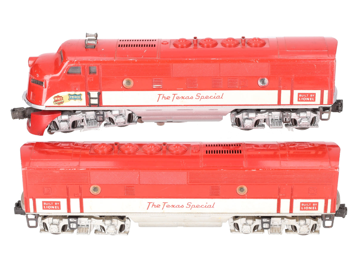 Lionel 2245 Vintage O Gauge Texas Special F-3 AB Diesel Set EX